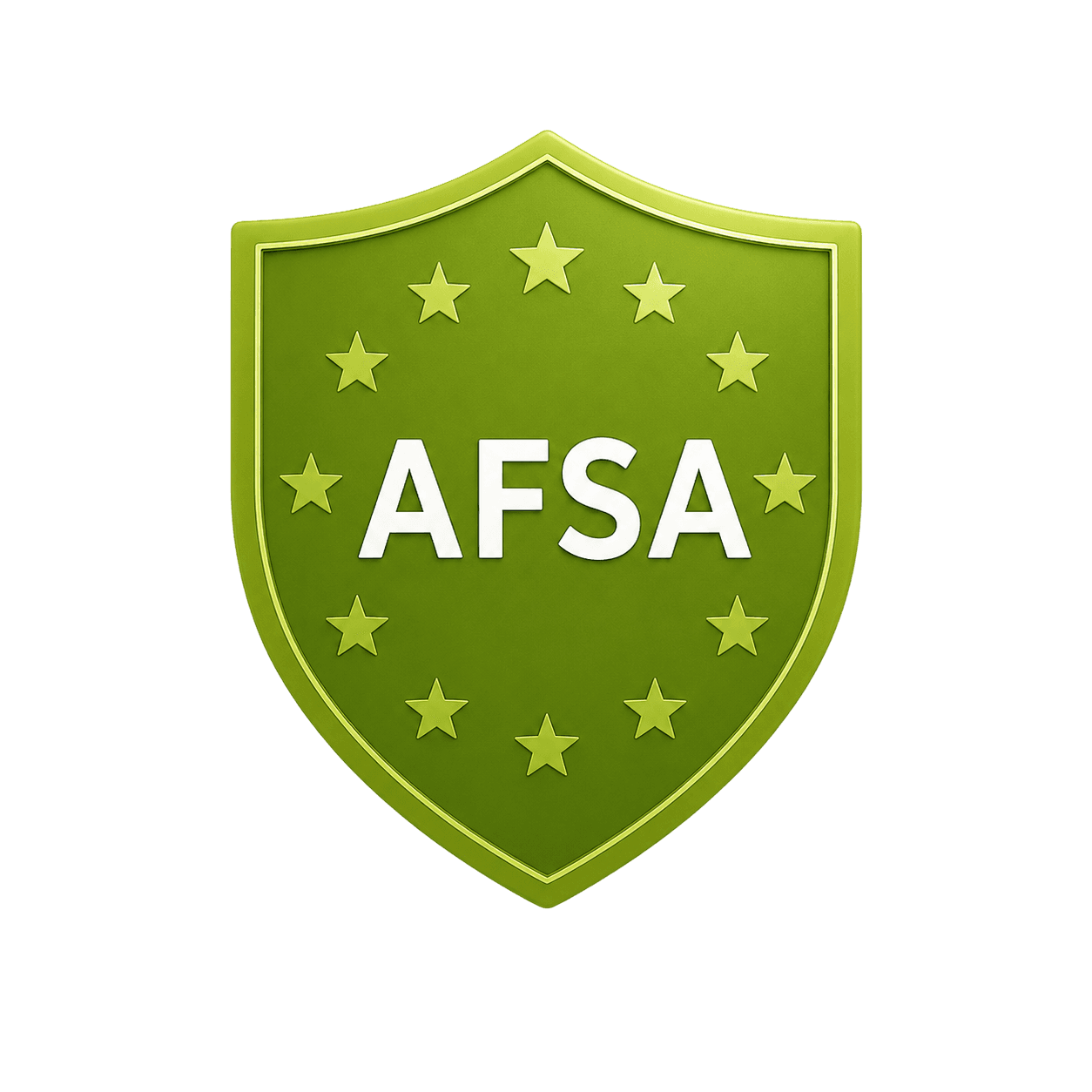 AFSA licensed shield badge
